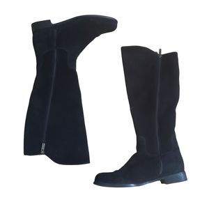 La Canadienne Black suede boots Size 7.5
